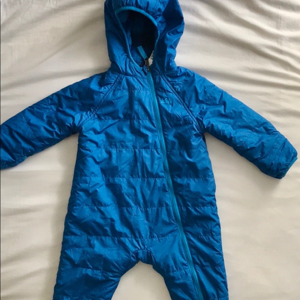 REI infant snow suit.